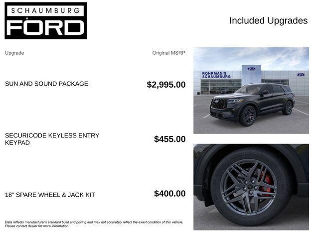 new 2025 Ford Explorer car, priced at $57,953