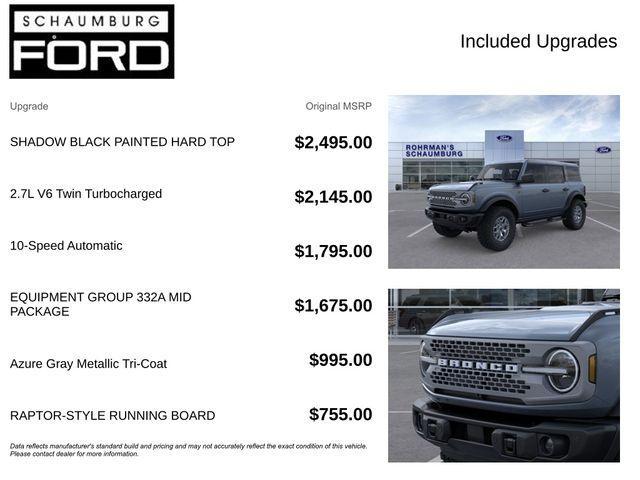 new 2025 Ford Bronco car, priced at $58,368