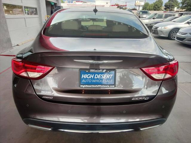 used 2016 Chrysler 200 car, priced at $10,500