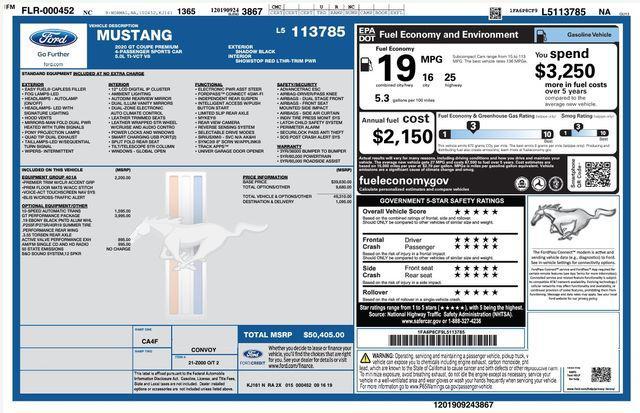 used 2020 Ford Mustang car, priced at $35,772