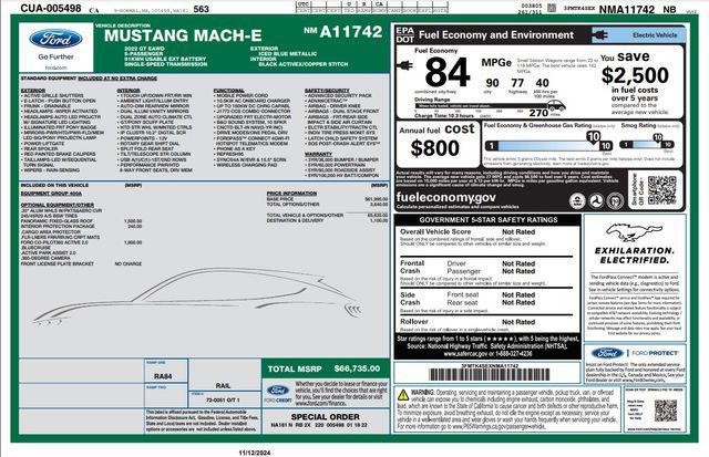 used 2022 Ford Mustang Mach-E car, priced at $26,872