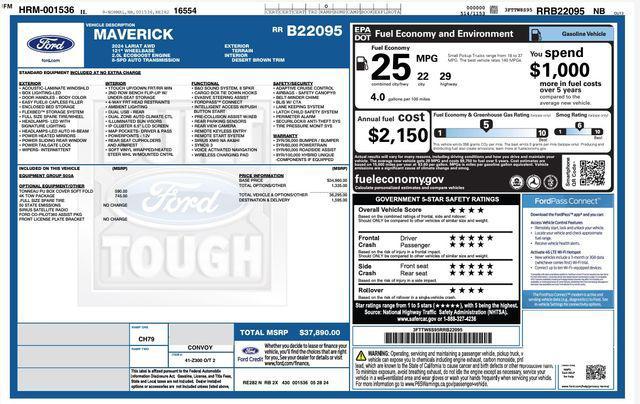 used 2024 Ford Maverick car, priced at $32,972