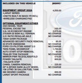 used 2023 Ford F-150 car, priced at $42,972