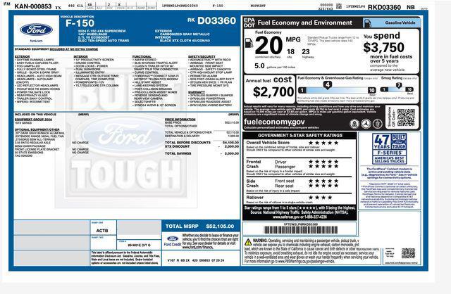 used 2024 Ford F-150 car, priced at $38,771