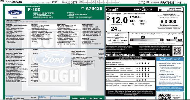 used 2023 Ford F-150 car, priced at $43,943