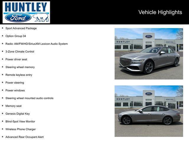 used 2024 Genesis G80 car, priced at $47,472