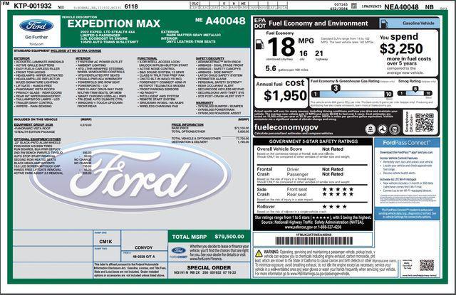 used 2022 Ford Expedition car, priced at $50,372