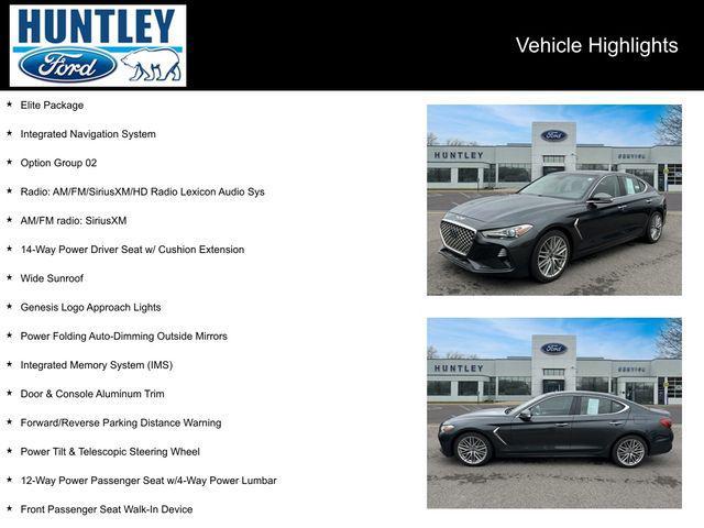 used 2021 Genesis G70 car, priced at $22,333