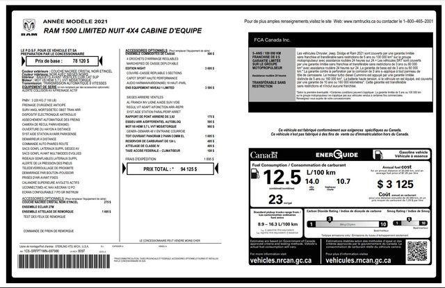 used 2021 Ram 1500 car, priced at $44,944