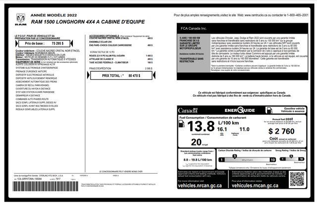 used 2022 Ram 1500 car, priced at $42,942