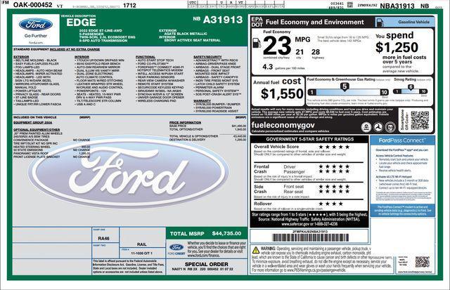 used 2022 Ford Edge car, priced at $25,888