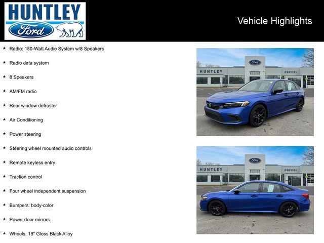 used 2023 Honda Civic car, priced at $23,999