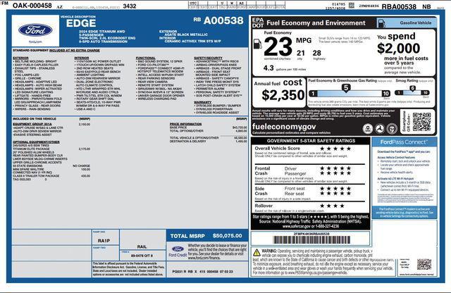 used 2024 Ford Edge car, priced at $31,931