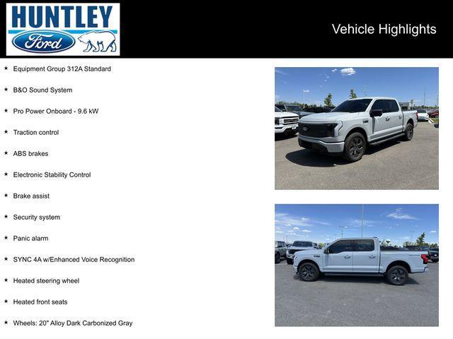used 2024 Ford F-150 Lightning car, priced at $51,888