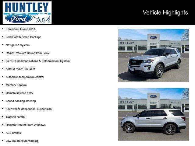 used 2018 Ford Explorer car, priced at $22,972