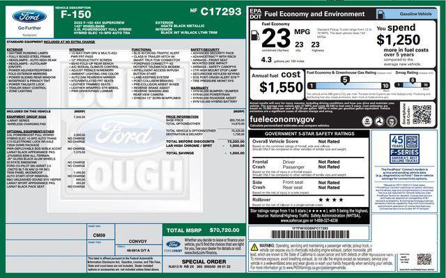 used 2022 Ford F-150 car, priced at $43,488