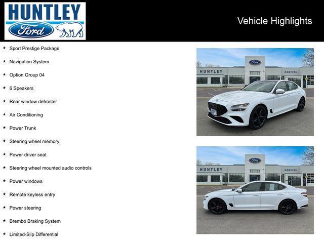 used 2023 Genesis G70 car, priced at $34,881