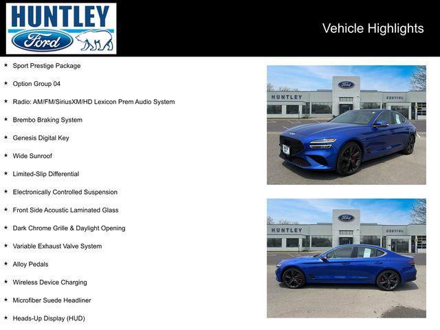 used 2022 Genesis G70 car, priced at $29,888