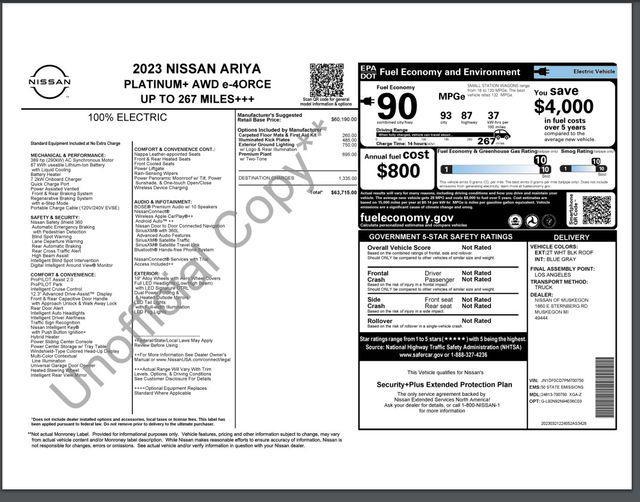 used 2023 Nissan ARIYA car, priced at $29,929