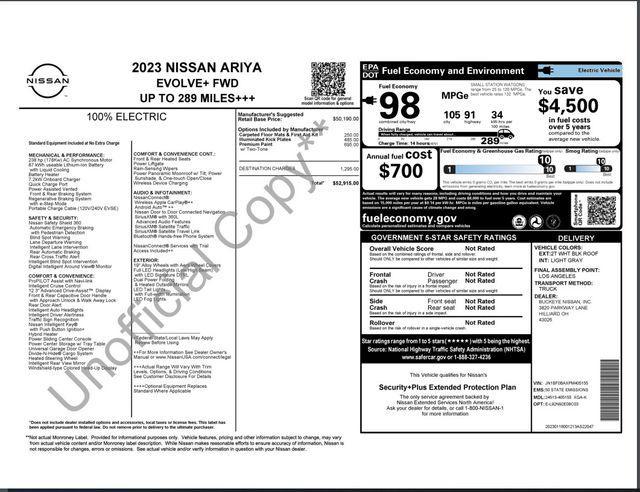 used 2023 Nissan ARIYA car, priced at $19,888