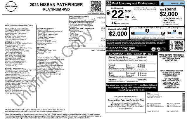 used 2023 Nissan Pathfinder car, priced at $36,888