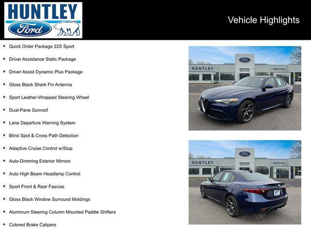 used 2018 Alfa Romeo Giulia car, priced at $18,972