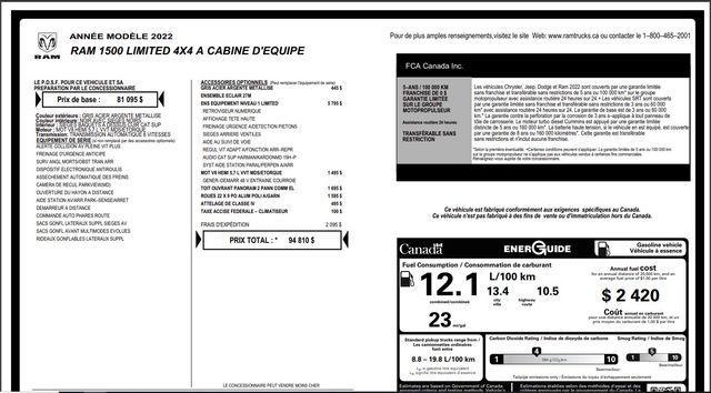 used 2022 Ram 1500 car, priced at $41,372