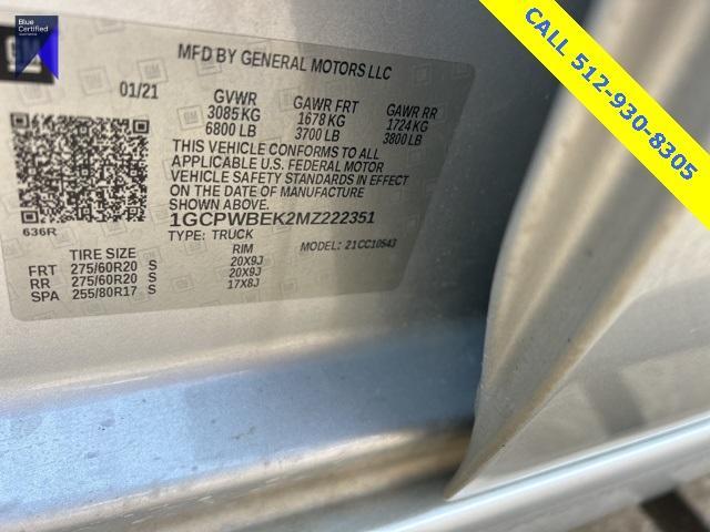used 2021 Chevrolet Silverado 1500 car, priced at $26,958