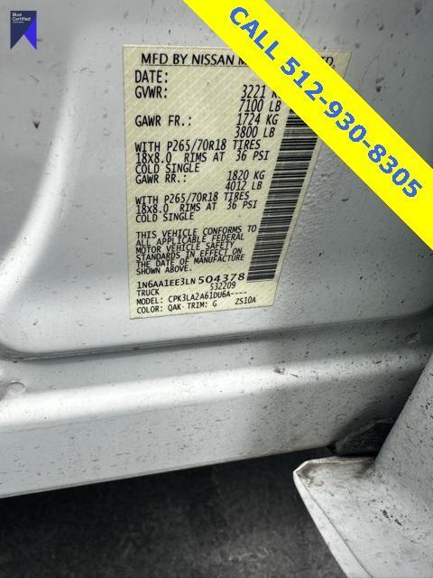 used 2020 Nissan Titan car, priced at $21,958