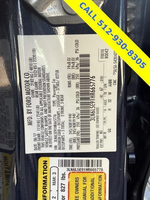 used 2017 Lincoln MKZ car, priced at $13,995