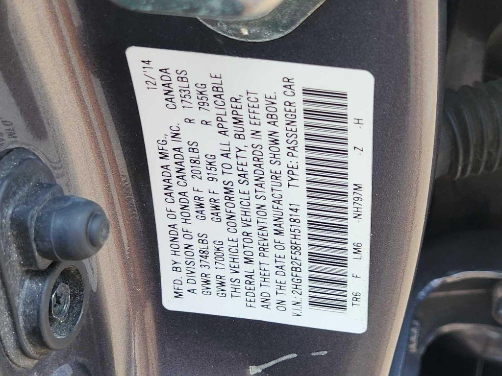 used 2015 Honda Civic car, priced at $10,908