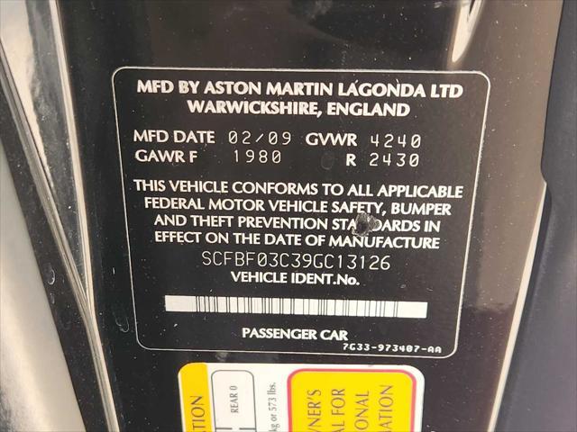used 2009 Aston Martin V8 Vantage car, priced at $39,991