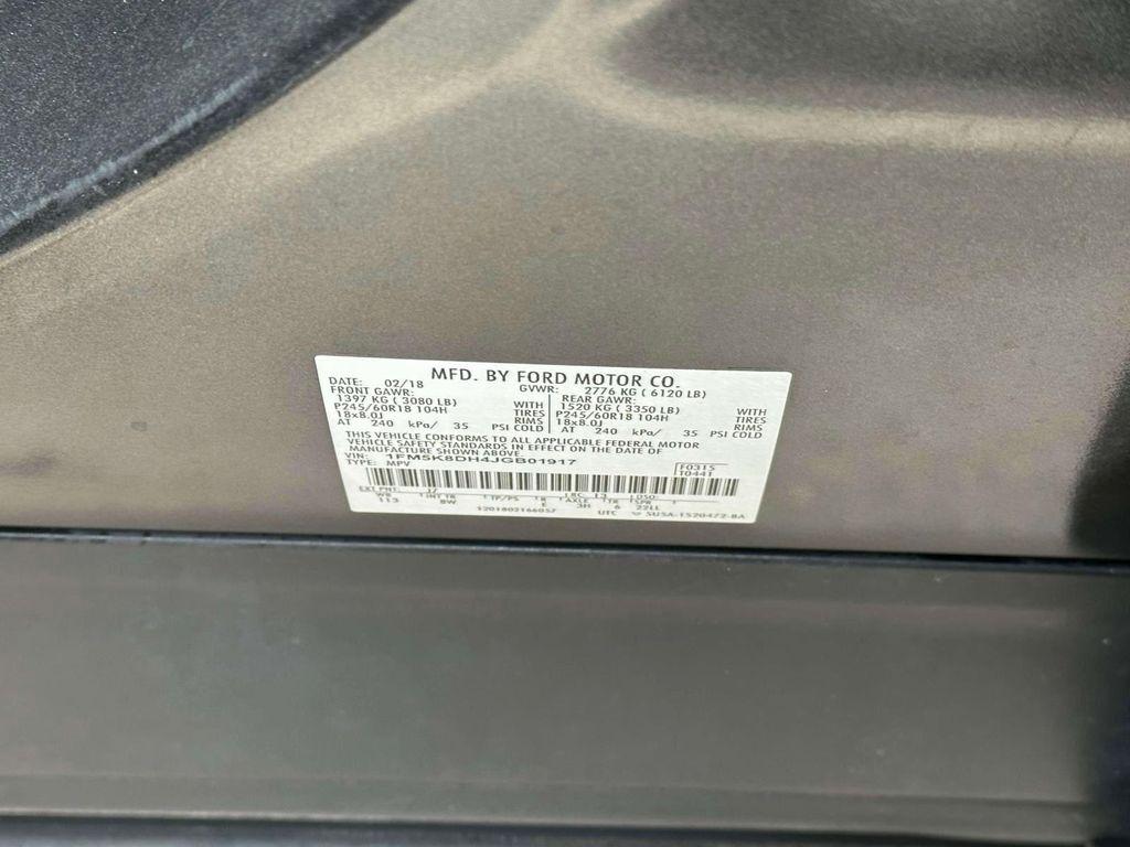 used 2018 Ford Explorer car, priced at $17,998