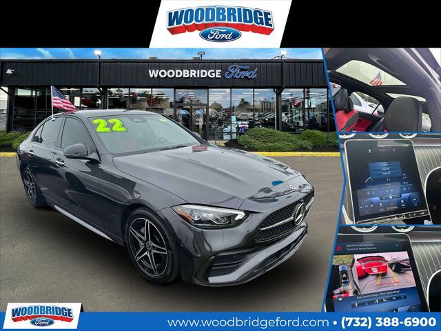 used 2022 Mercedes-Benz C-Class car, priced at $34,998