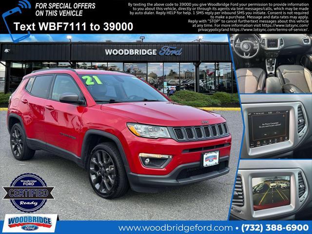 used 2021 Jeep Compass car, priced at $18,998