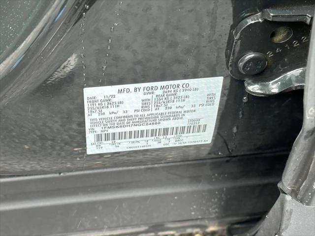 used 2022 Ford Explorer car, priced at $27,498