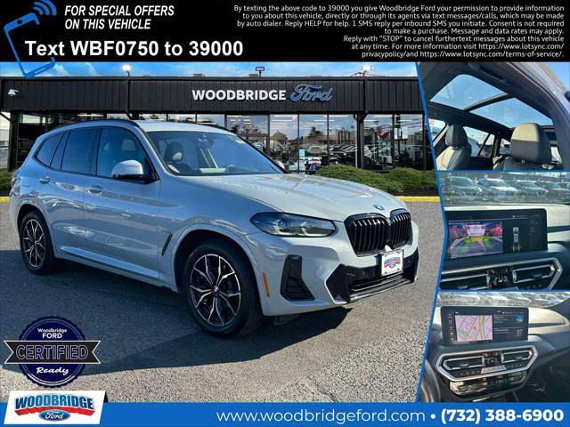 used 2022 BMW X3 car, priced at $33,998