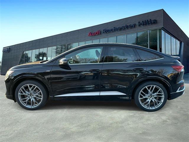 new 2025 Audi Q4 e-tron Sportback car, priced at $68,195