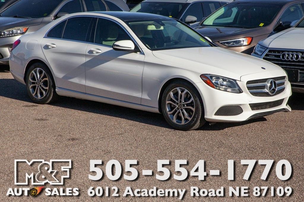 used 2018 Mercedes-Benz C-Class car, priced at $19,950