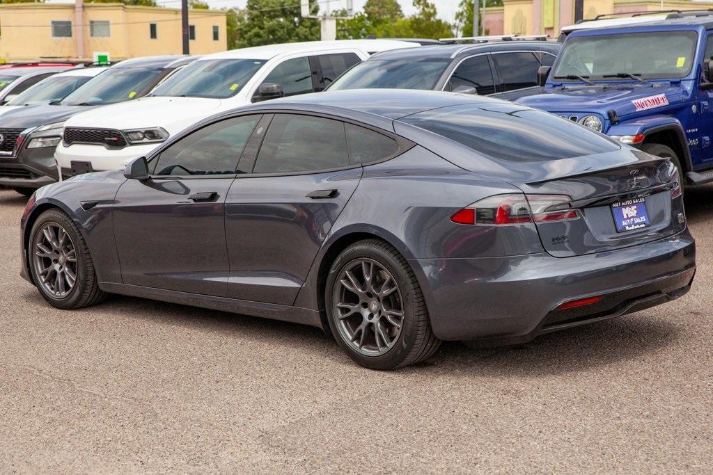 used 2021 Tesla Model S car, priced at $55,950