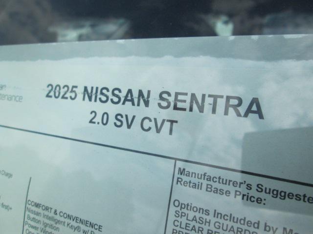 new 2025 Nissan Sentra car, priced at $25,330