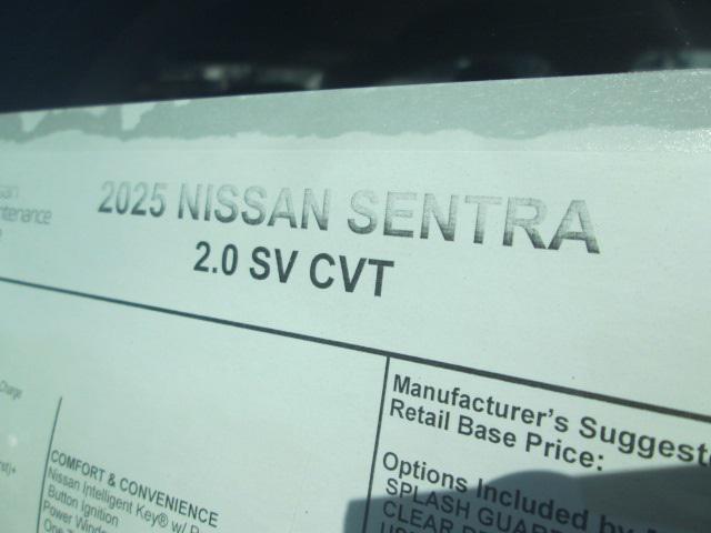 new 2025 Nissan Sentra car, priced at $24,304