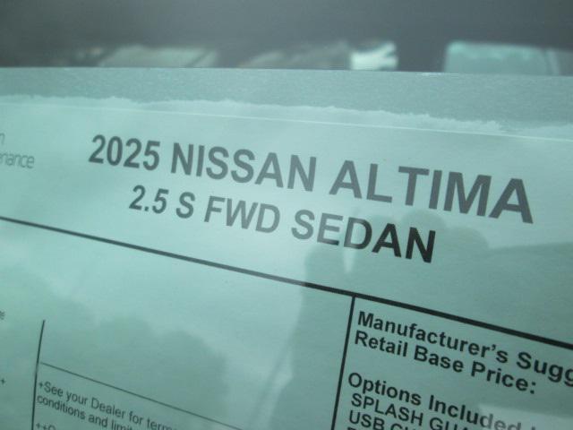 new 2025 Nissan Altima car, priced at $27,840