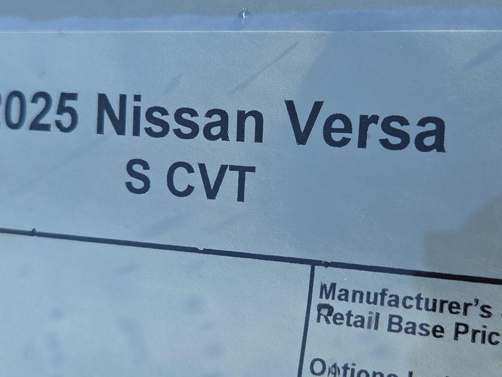 new 2025 Nissan Versa car, priced at $21,000
