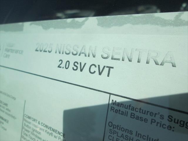 new 2025 Nissan Sentra car, priced at $24,470