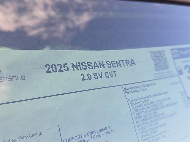 new 2025 Nissan Sentra car, priced at $23,639