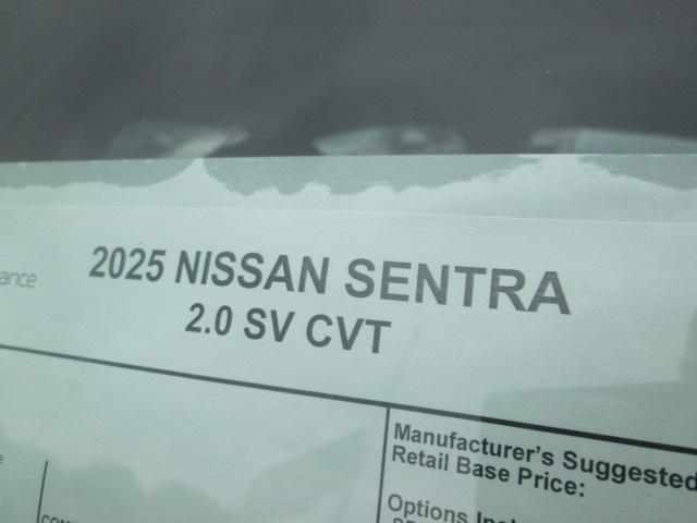 new 2025 Nissan Sentra car, priced at $22,285