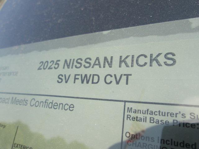 new 2025 Nissan Kicks car, priced at $25,944