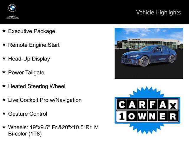 used 2022 BMW M3 car, priced at $76,990
