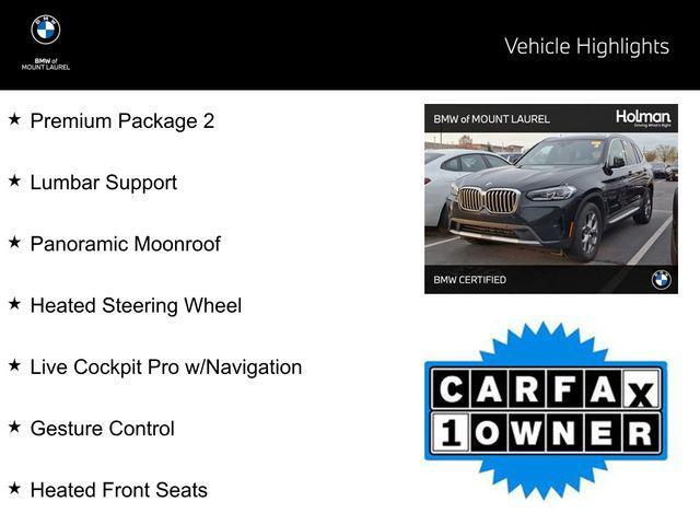 used 2022 BMW X3 car, priced at $34,999